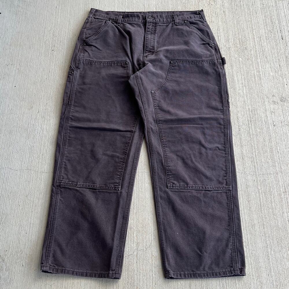 Carhartt B136 DKB brown double knee work wear carpenter pants